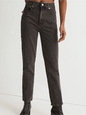 Madewell Black Straight-Leg Jeans